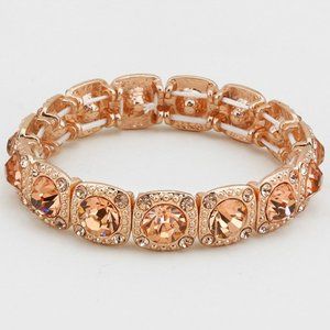 Last One 🌟 Rose Gold Crystal Stretch Bracelet